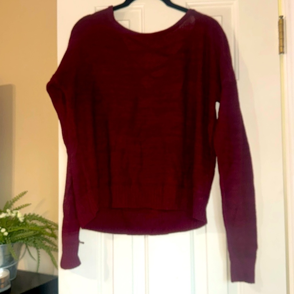 Maroon top with strap back